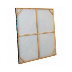 Quadro Alexandra House Living Life Tela Legno di abete 100 x 3 x 100 cm