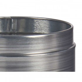 Barattolo in Metallo Kinvara Organic Grigio Latta 10,4 x 18,2 x 10,4 cm Caffè (24 Unità)