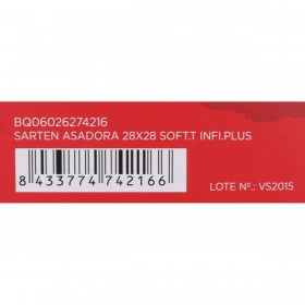 Padella griglia Quttin Infinity Rosso 28 x 28 x 4 cm