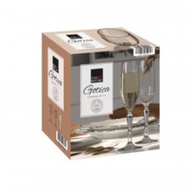 Calice da champagne Royal Leerdam Gotica 210 ml champagne 6 Pezzi (6 Unità)