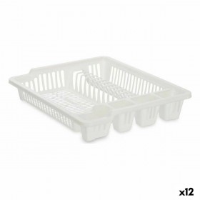 Scolapiatti da Lavandino Kinvara 2601405-2 Bianco 46 x 8 x 37,5 cm (12 Unità)