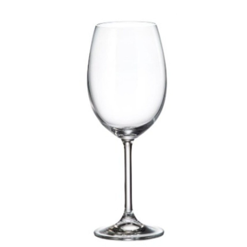Set di calici da vino Bohemia Crystal Clara 450 ml 6 Pezzi (6 Unità)