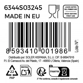 Set di calici da vino Bohemia Crystal Clara 450 ml 6 Pezzi (6 Unità)