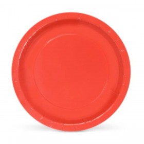 Set di piatti Algon Cartone Monouso Rosso 10 Unità 20 x 20 x 1,5 cm