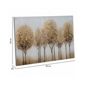 Quadro Alexandra House Living Nature Tela Legno di abete 90 x 3 x 60 cm