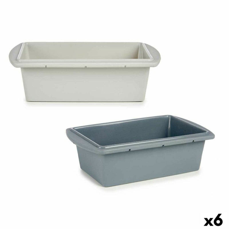 Stampo per Dolci Kinvara HH038 Grigio chiaro Grigio scuro Silicone 1,5 L 16 x 7 x 27,5 cm Torta (6 Unità)