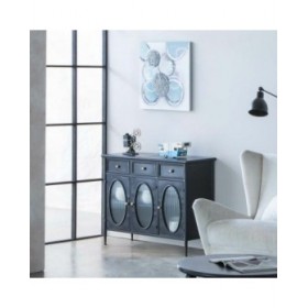 Quadro Alexandra House Living Tela Legno di abete 60 x 3 x 60 cm
