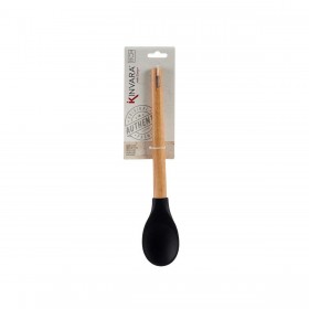 Mestolo Kinvara HW418870 Nero Silicone legno di faggio 6 x 1,8 x 30,5 cm (48 Unità)