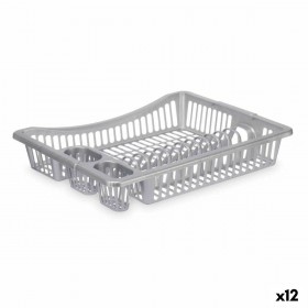 Scolapiatti da Lavandino Kinvara YMA04 1095 01 Argentato 46 x 8 x 36 cm (12 Unità)