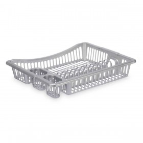 Scolapiatti da Lavandino Kinvara YMA04 1095 01 Argentato 46 x 8 x 36 cm (12 Unità)