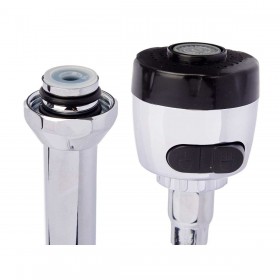 Kitchen Tap Kinvara 179 Nero Argentato Metallo Plastica Estensibile Multifunzionale (12 Unità)