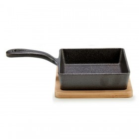 Casseruola per Servire le Tapas Kinvara 1277SJ5076 Marrone Grigio 23,7 x 6,3 x 14 cm Padella (12 Unità)
