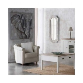 Quadro Alexandra House Living Asia Tela Legno di abete 100 x 3 x 100 cm