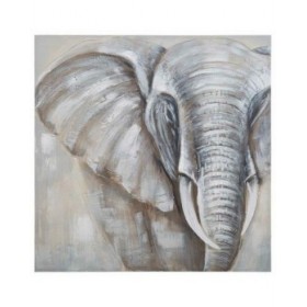 Quadro Alexandra House Living Asia Tela Legno di abete 100 x 3 x 100 cm