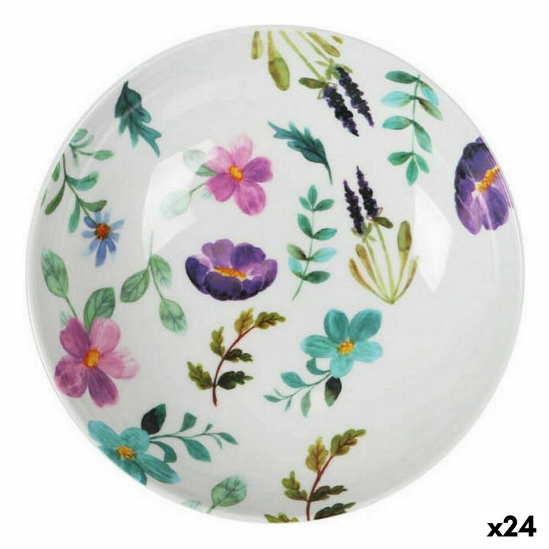Piatto Fondo La Mediterránea Sakura Melammina Brillante 21 x 5,3 cm (24 Unità)