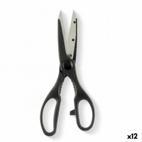 Forbicine Kinvara KN0194 Nero Argentato Acciaio inossidabile 7,5 x 21 x 1 cm (12 Unità)