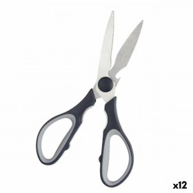 Forbicine Kinvara KT156088 Nero Argentato Acciaio inossidabile 8,5 x 21 x 1,5 cm (12 Unità)