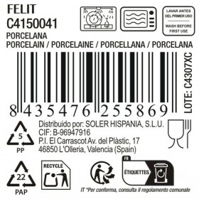 Piatto da pranzo La Mediterránea Felit (18 Unità) (Ø  24 cm)