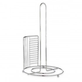 Portarotolo di Carta da Cucina Kinvara W7728-3-CHROME Argentato Metallo 18,5 x 31,5 x 18,5 cm (6 Unità)