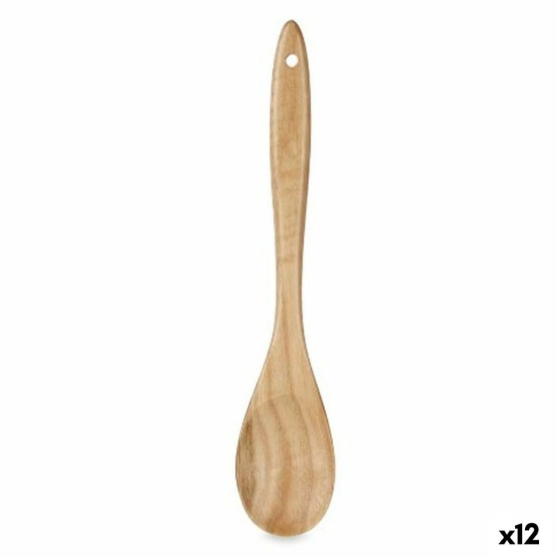 Mestolo Kinvara KT143046A Naturale Legno 7 x 35 x 2 cm (12 Unità)