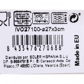 Piatto da pranzo La Mediterránea Ivory Brillante Rotonda (6 Unità)
