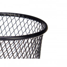 Cestino per Servire Aperitivi Kinvara W8088S-BLACK Nero Metallo 16 x 11,5 x 8 cm (12 Unità)