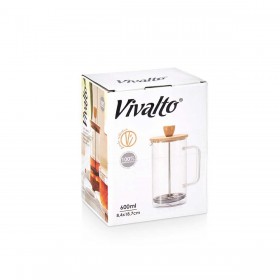 Teiera Vivalto SW8132 600ML Naturale Bambù Vetro Borosilicato 600 ml