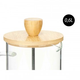 Teiera Vivalto SW8132 600ML Naturale Bambù Vetro Borosilicato 600 ml