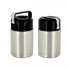 Thermos per Alimenti Kinvara Acero Nero Metallo polipropilene 1 L 11,5 x 19,5 x 11,5 cm