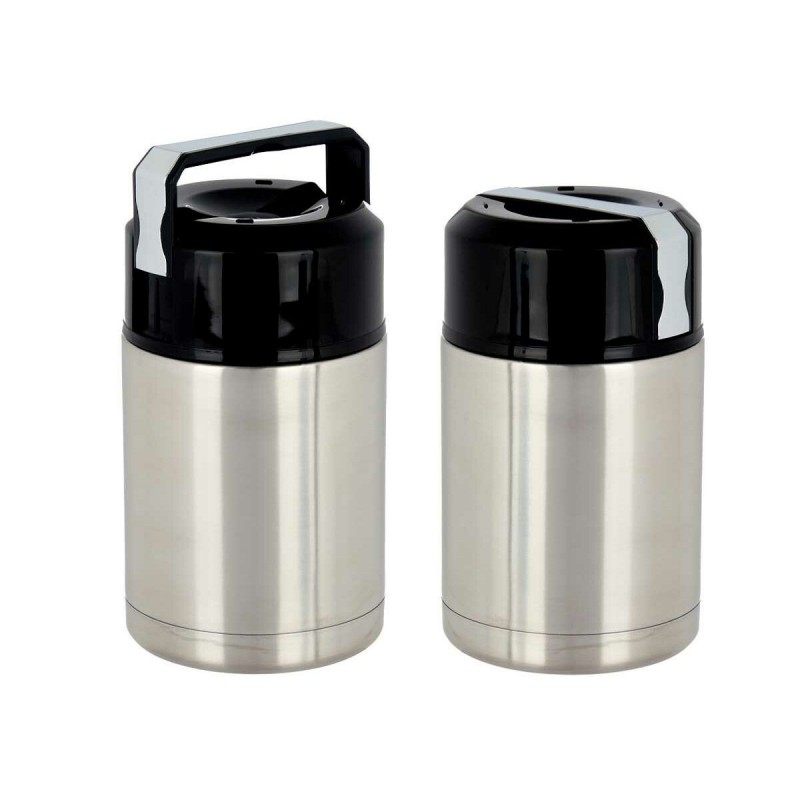 Thermos per Alimenti Kinvara Acero Nero Metallo polipropilene 1 L 11,5 x 19,5 x 11,5 cm