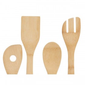 Set di Utensili da Cucina Kinvara 90960 Bambù (12 Unità)