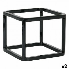 Supporto per Utensili da Cucina Inde Metallo 12 x 12 x 10 cm Cestino Multiuso (2 Unità)