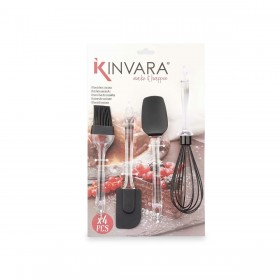 Set di Utensili da Cucina Kinvara KT151037 Silicone Plastica Pasticceria (6 Unità)