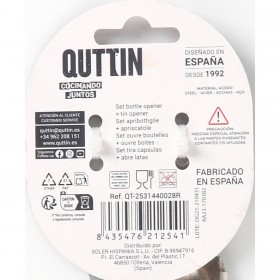 Apriscatole Quttin Apribottiglie Set 2 Pezzi (24 Unità)