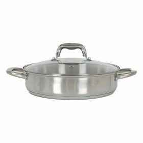 Casseruola con coperchio in vetro Quttin 3,1 L (4 Unità)