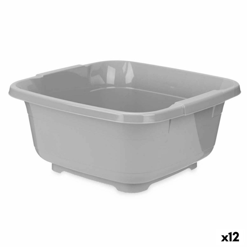 Bacinella Kinvara 03 1071 Grigio Plastica 11 L (12 Unità)