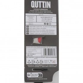 Coltello Spelucchino Quttin Sybarite Nero Argentato 6,5 cm (24 Unità)