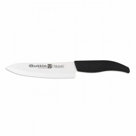 Coltello da chef Quttin   Ceramica Nero 15 cm 1,8 mm (24 Unità)