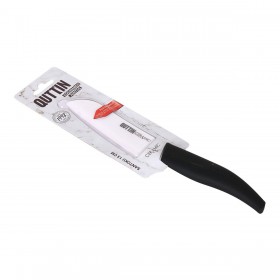 Coltello da Cucina Quttin Santoku Ceramic Bianco Nero 13 cm (12 Unità)
