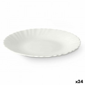 Piatto da Dolce Vivalto LXP-75 Bianco Vetro opalino 19 x 2 x 19 cm (24 Unità)