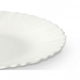 Piatto da Dolce Vivalto LXP-75 Bianco Vetro opalino 19 x 2 x 19 cm (24 Unità)