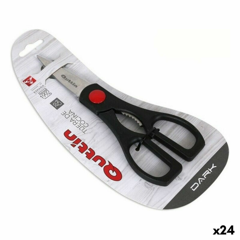 Forbici da Cucina Quttin Zafiro Nero 20 cm (24 Unità)