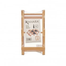 Portabottiglie Pieghevole Kinvara KT216003-1 Naturale 54 x 15 x 21,5 cm (6 Unità)