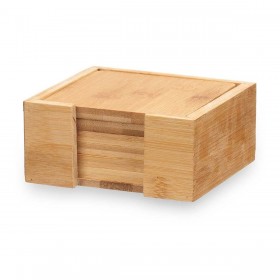 Sottobicchieri Kinvara KT235115SQ Naturale Bambù Quadrati 7 Pezzi (12 Unità)