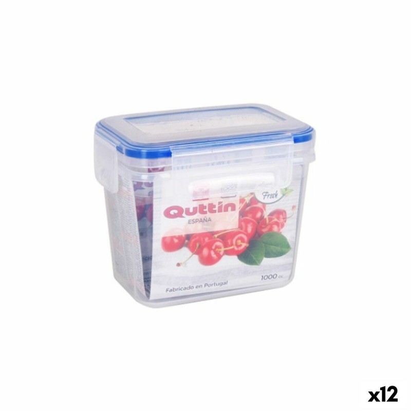 Porta pranzo Quttin Quttin Rettangolare 1 L 15 x 10 x 12 cm (12 Unità)