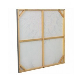 Quadro Alexandra House Living Tela Legno di abete 80 x 3 x 80 cm