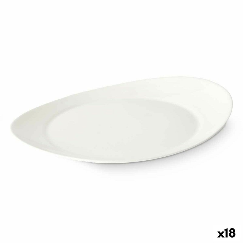 Piatto da pranzo Vivalto LYBP-120 Bianco Vetro opalino 30,5 x 3 x 26 cm (18 Unità)