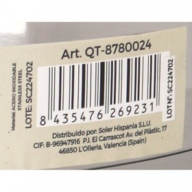 Casseruola con coperchio in vetro Quttin 2,2 L (4 Unità)