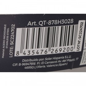 Casseruola con coperchio in vetro Quttin 4,3 L (2 Unità)