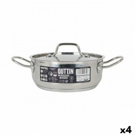 Casseruola con coperchio Quttin Hotel Acciaio ø 20 x 8 cm (4 Unità)